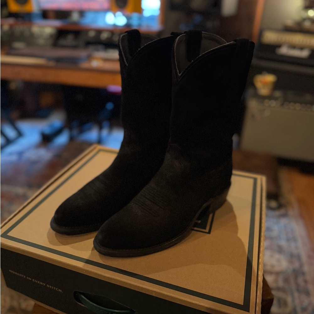 Tecovas Midnight Suede Boots